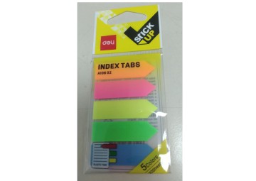 STICK NOTAS DELI INDICE FLECHA 5 COLORES (L25008)
