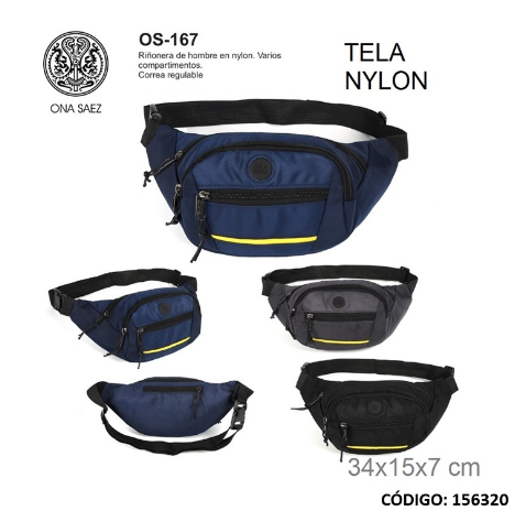 RIÑONERA ONA SAEZ TELA NYLON (R156320)