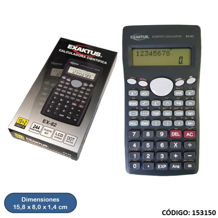 CALCULADORA EXAKTUS CIENTIFICA EX-82 (L153150)