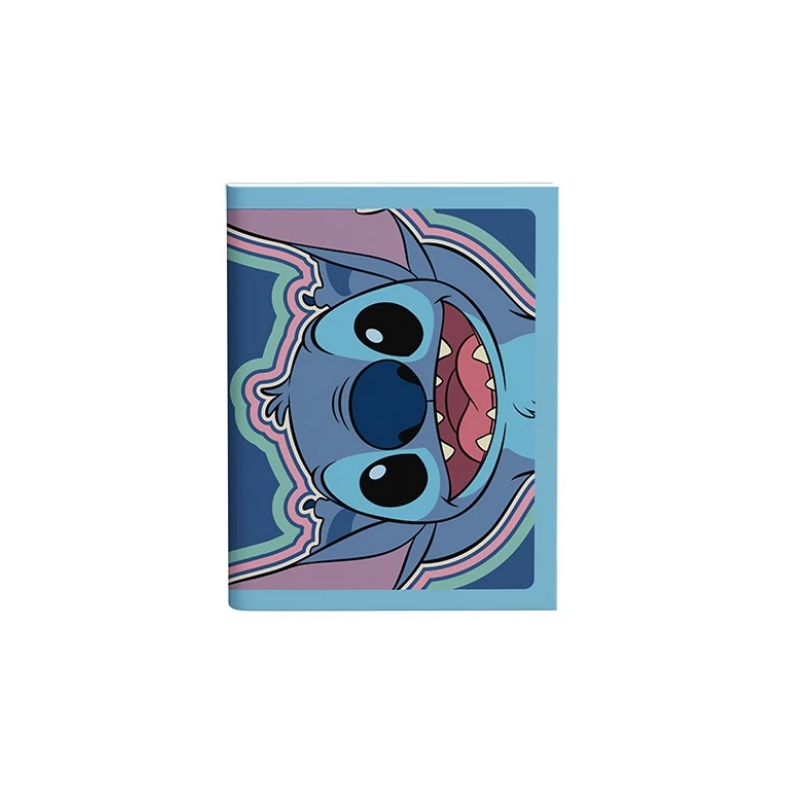 CUADERNO 16x21 MOOVING TAPA FLEXIBLE RAYADO x48hjs. STITCH (L231226)