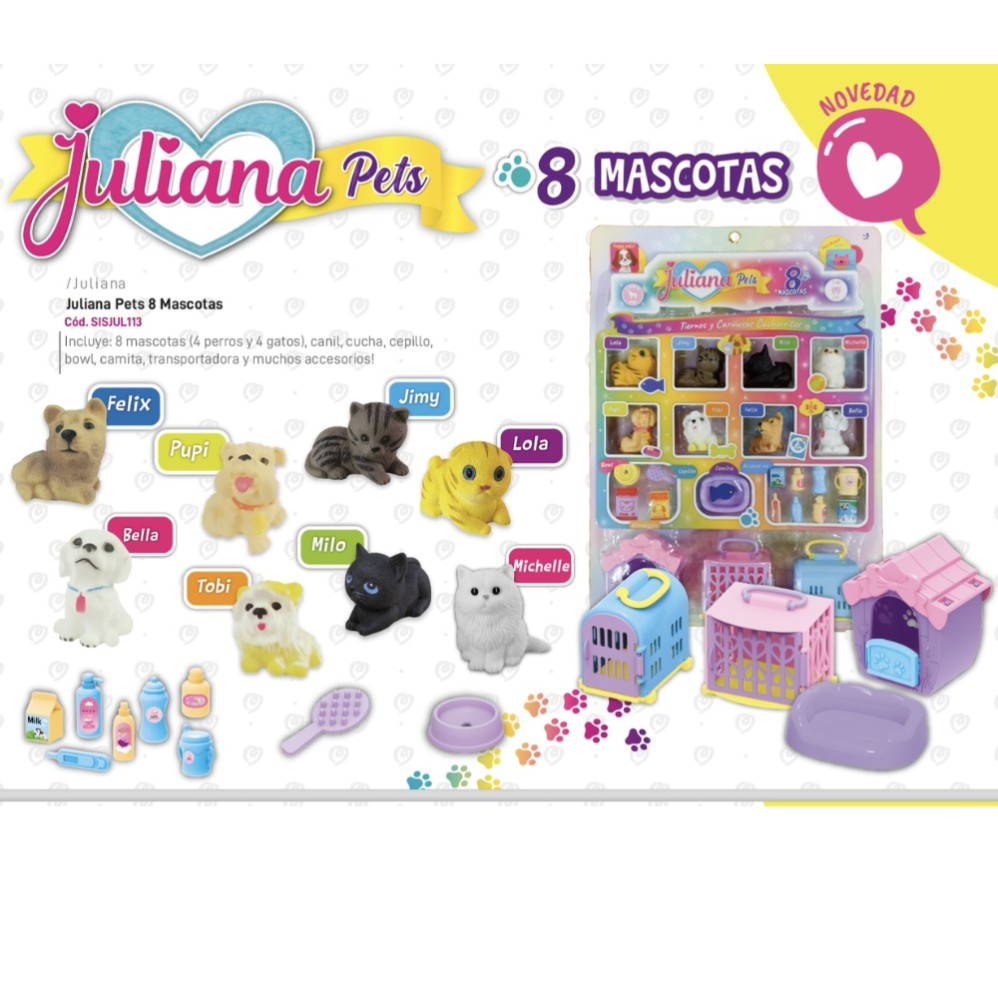 JULIANA PETS 8 MASCOTAS (J27898)