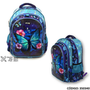 MOCHILA 18&quot; PHI-PHI BUTTERFLY BLUE ESPALDA (L350340)