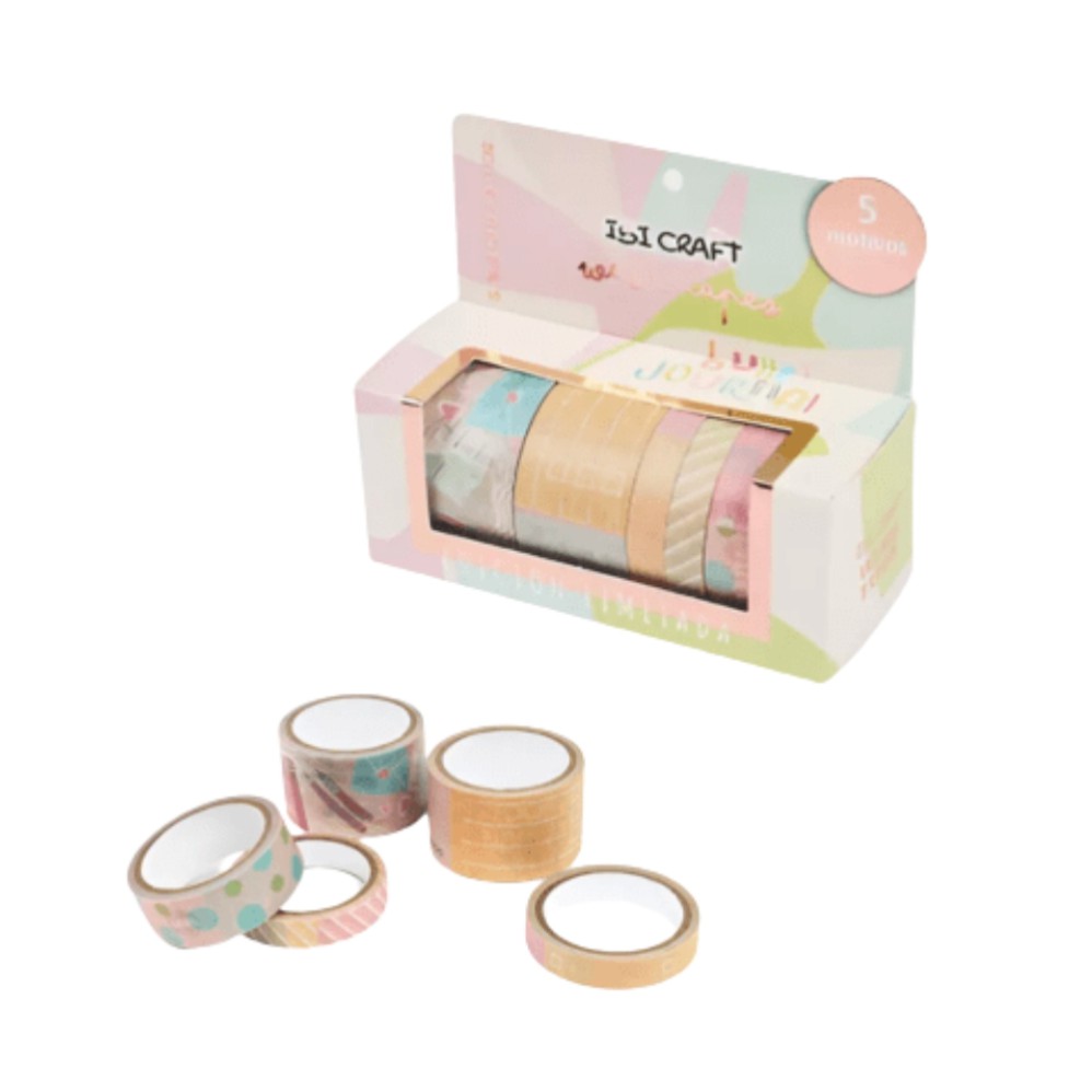 WASHI TAPE IBI CRAFT ESPIRITU X4mt. (L29175)