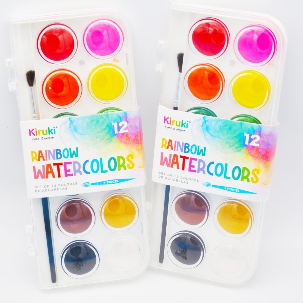 ACUARELA KIRUKI x 12 COLORES (L279810)