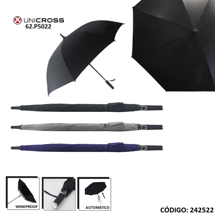 PARAGUAS AUTOMATICO UNICROSS 35.5" LARGO (R242522)