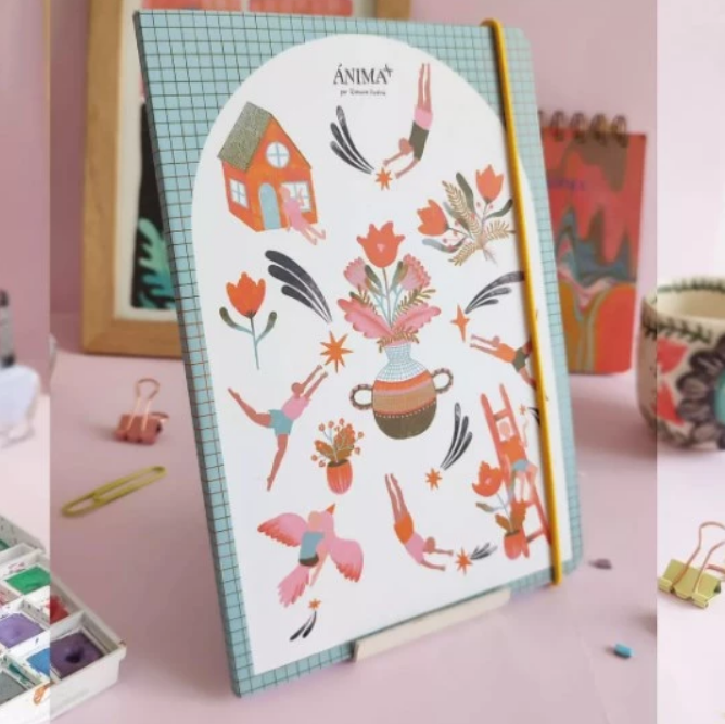 CUADERNO 14x21 ANIMA ENCUADERNADO CON STICKER QR + RAYADO ILUSION (L124006)