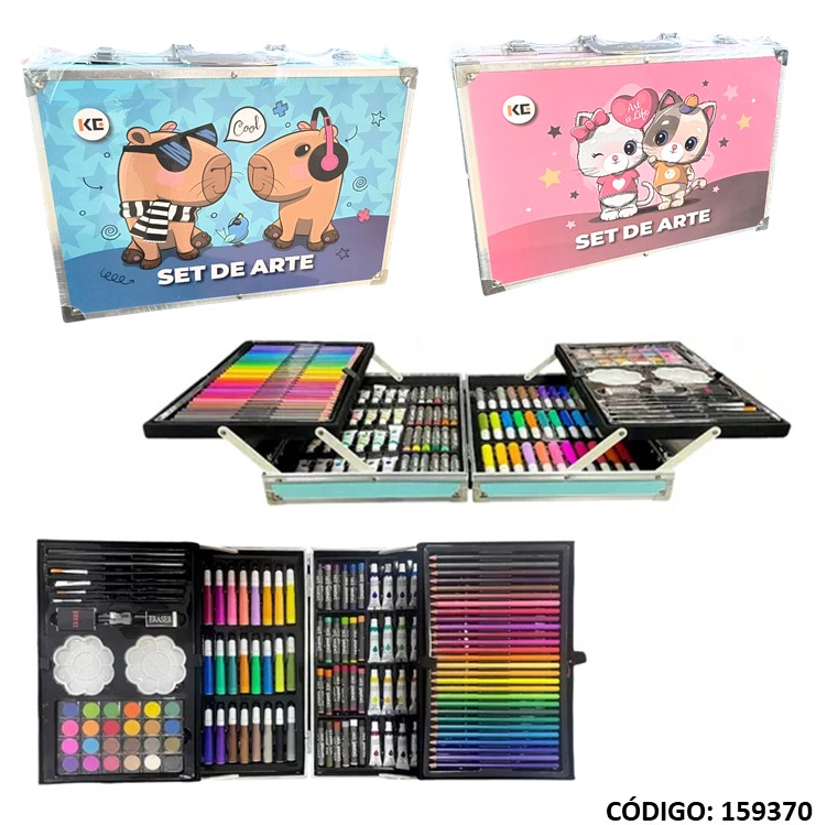 SET DE ARTE KENDRA VALIJA 145 PIEZAS (L159370)