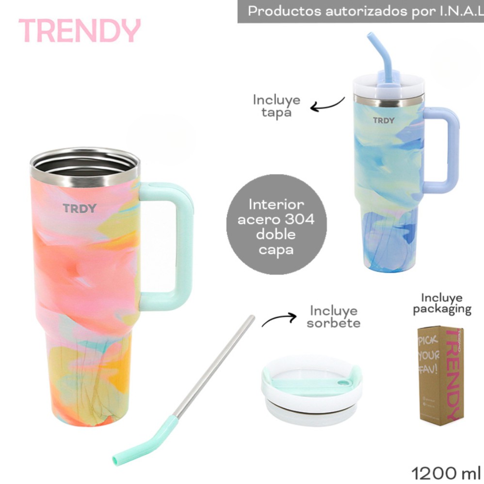 VASO TRENDY 1200ml. ACERO (R30184)