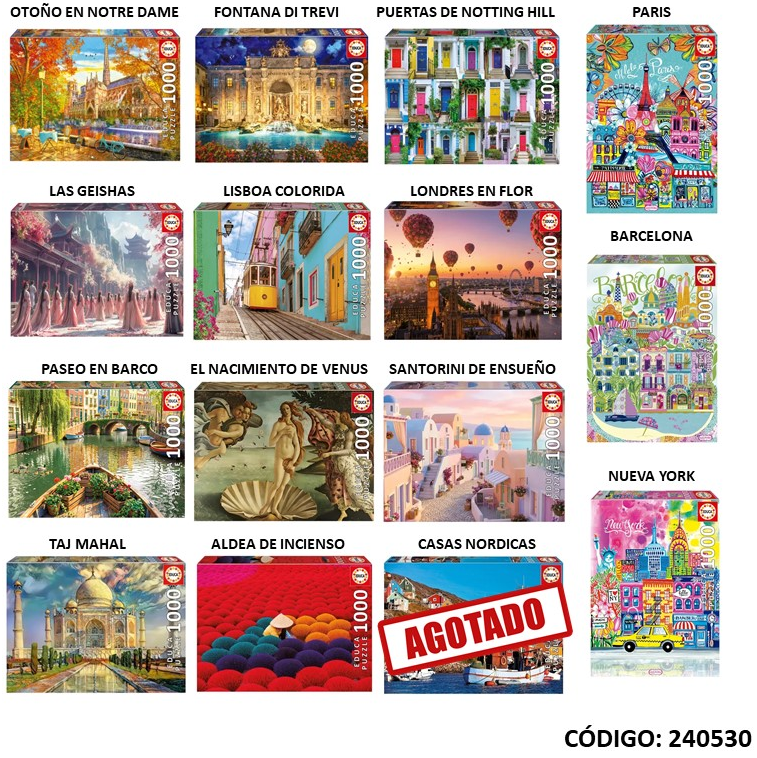 PUZZLE 1000 PIEZAS EDUCA (J240530)