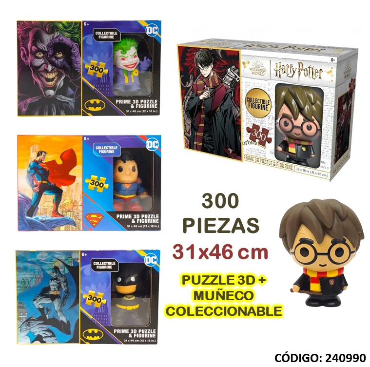PUZZLE  300 PIEZAS 3D  + FIGURINE (J240990)
