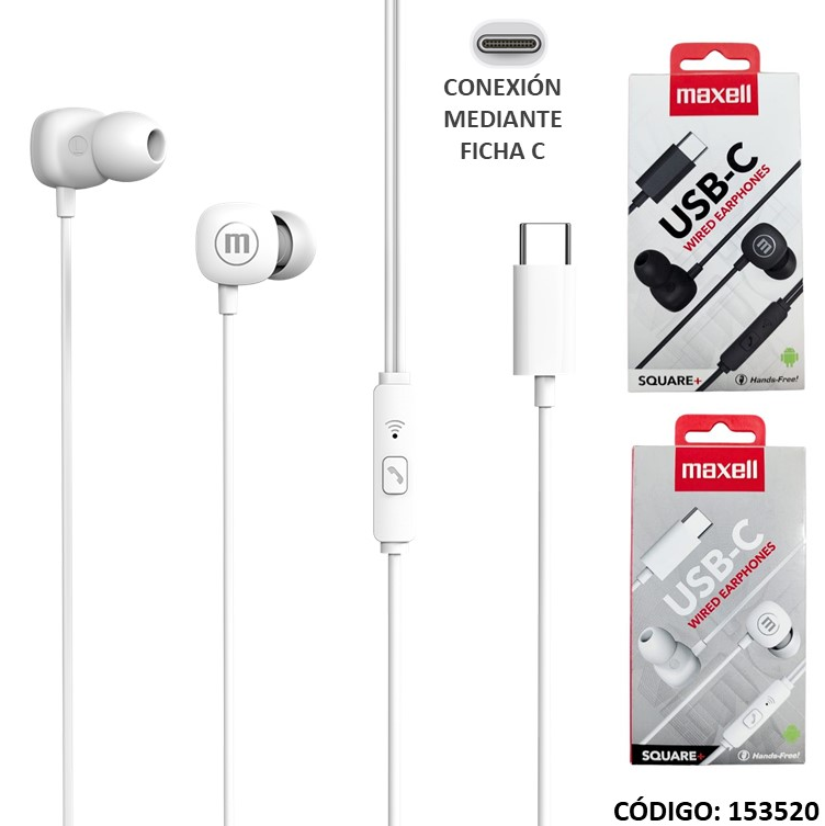 AURICULAR MAXELL EB-USBC (L153520)
