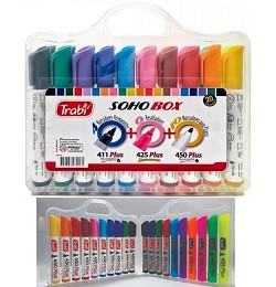 MARCADOR TRABI SOHO VALIJA X20 COLORES (L21686)