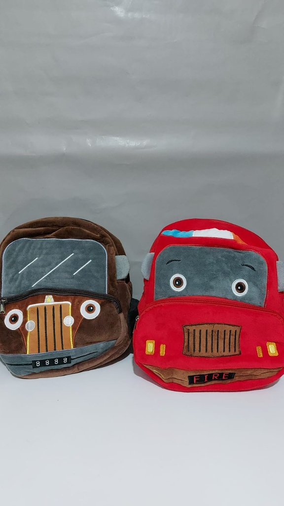 MOCHILA 12&quot; PELUCHES DE AUTOS JARDIN ESPALDA (L24293)