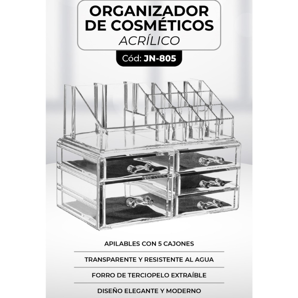 ORGANIZADOR DE COSMETICOS CON 5 CAJON (R31435)