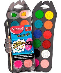 ACUARELA MAPED x 12 COLORES + PINCEL (L21939)