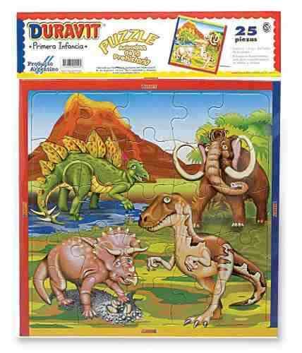 PUZZLE  25 PIEZAS DURAVIT DINOSAURIOS (J0785)