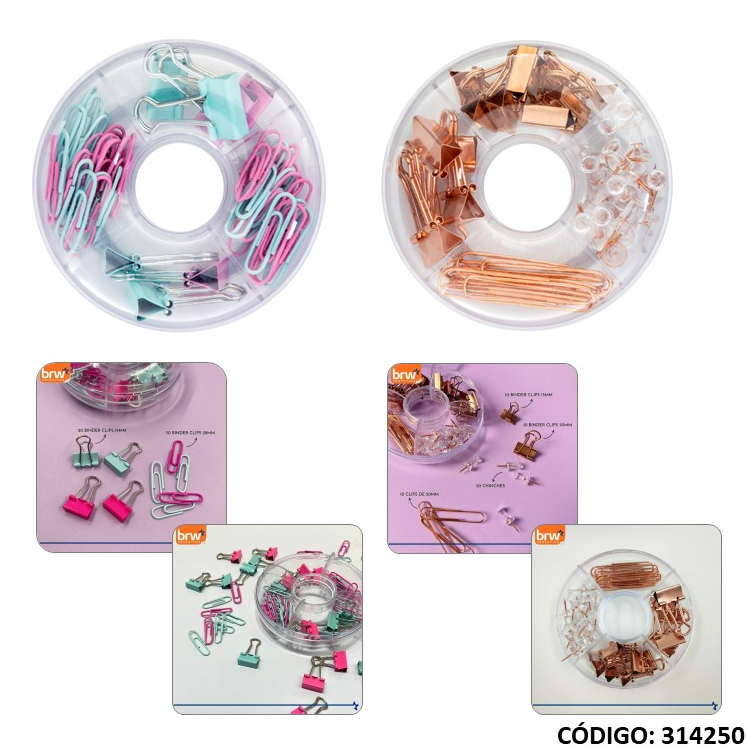 KIT OFICINA CLIPS BRW DONAS (L314250)