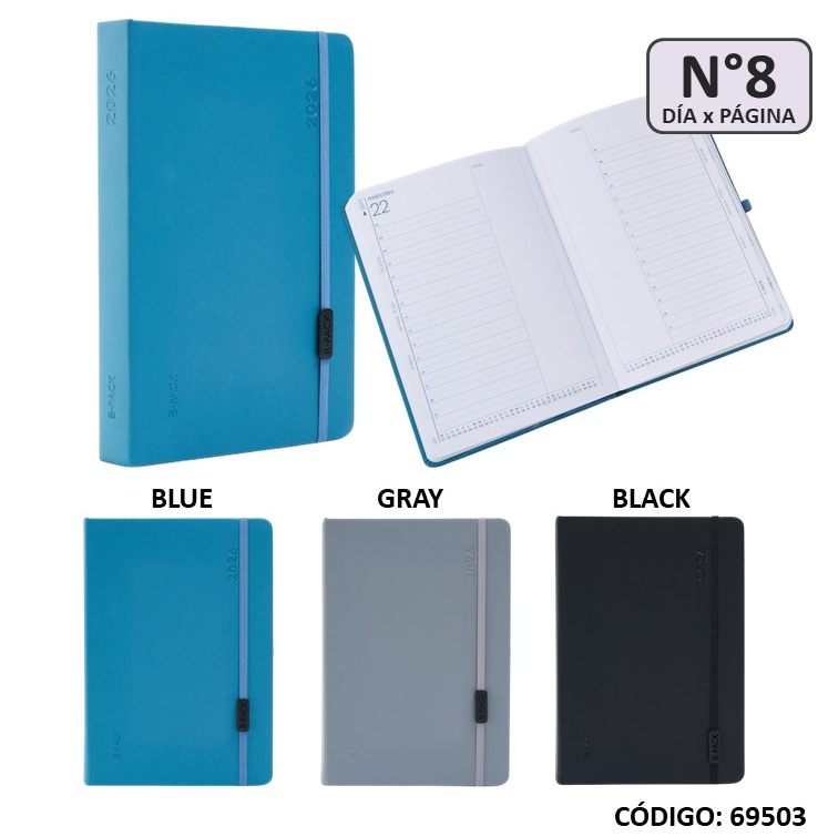 AGENDA 2026 FW N8 DIA POR PAGINA ENCUADERNADA B-PACK RAW (L69503)