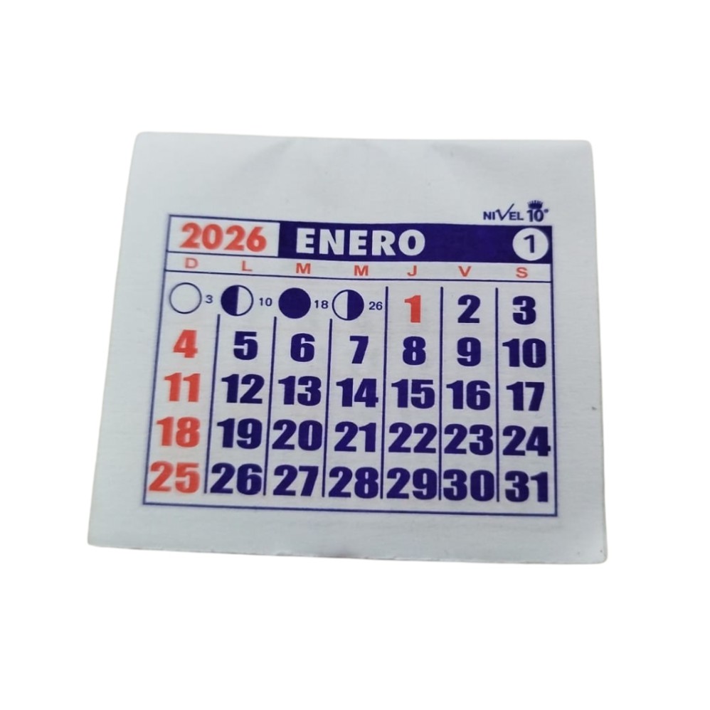 CALENDARIO MENSUAL  5.3X4.8cm. (L23399)