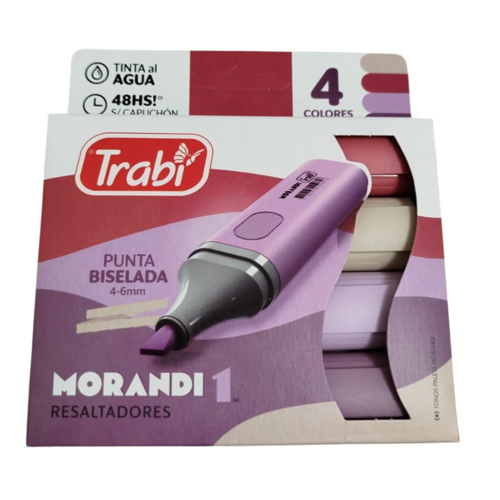 RESALTADOR TRABI MORANDI 1 X4 COLORES (L32155)