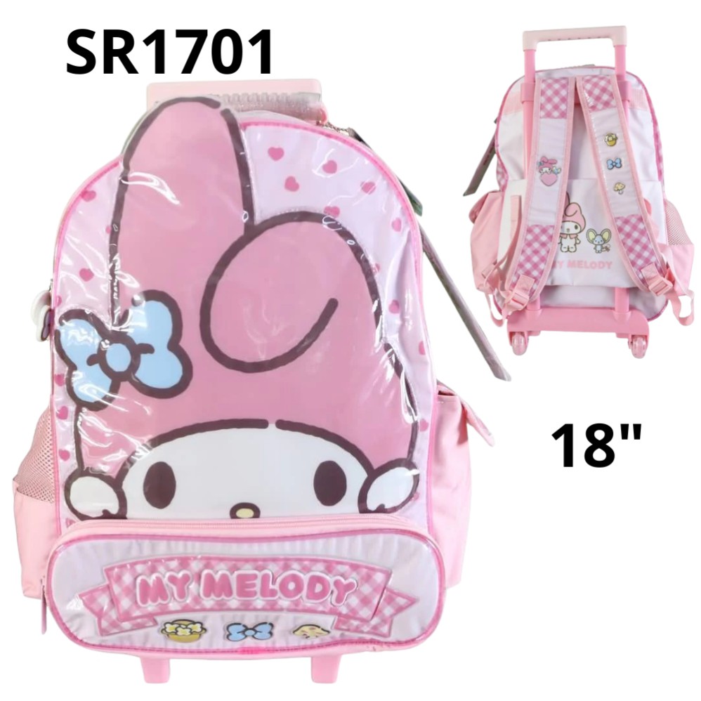 MOCHILA CARRO 18&quot; CRESKO MY MELODY (L32783)