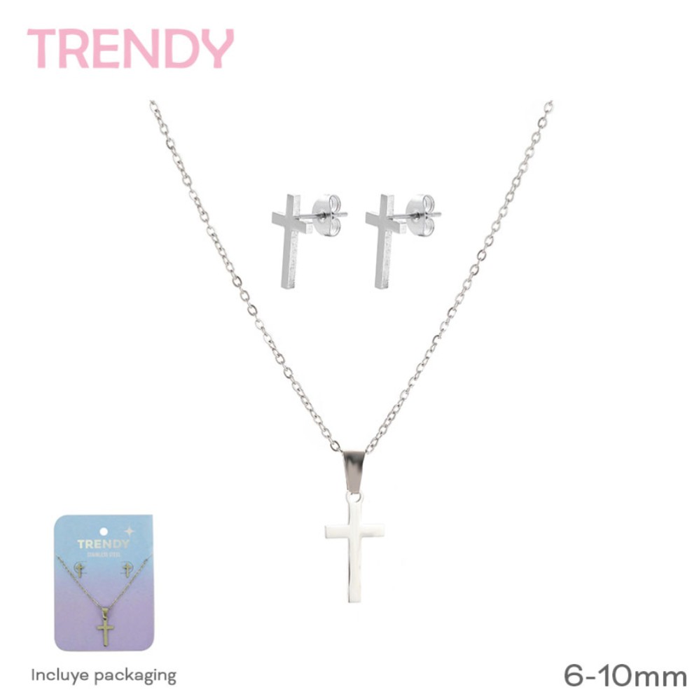CADENA + ARO TRENDY ACERO (R31903)