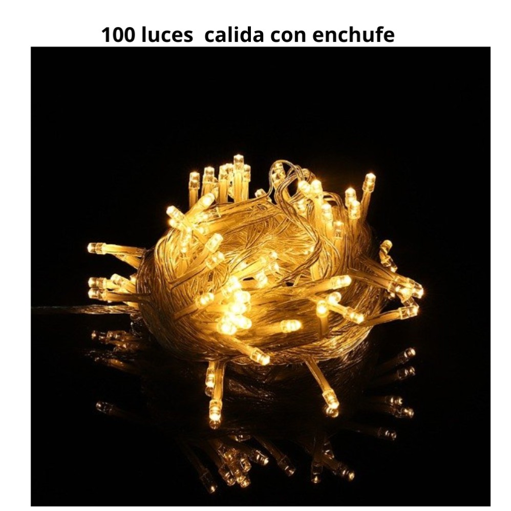 LUZ DE NAVIDAD 100 LED CADENA CON ENCHUFE (R32420)