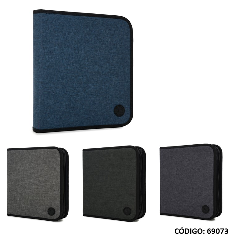 CARPETA 3A CON CIERRE FW GRAIN (L69073)