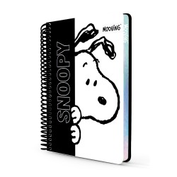 CUADERNO MOOVING PREMIUM POCKET SNOOPY RAYADO X 96hjs. (L30563)