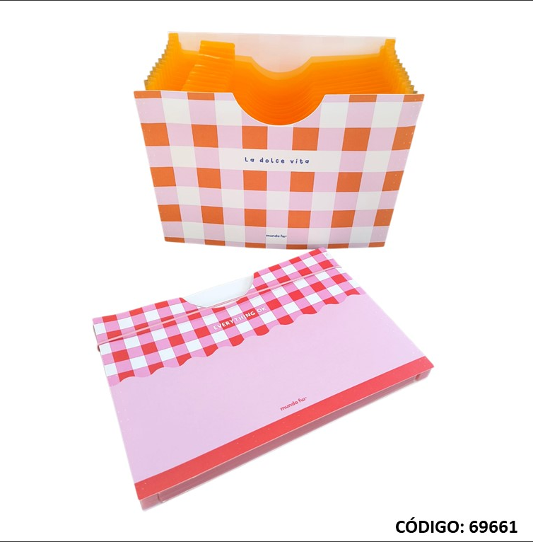 CLASIFICADOR FW A4 PARA ESCRITORIO 13 DIVISIONES (L69661)