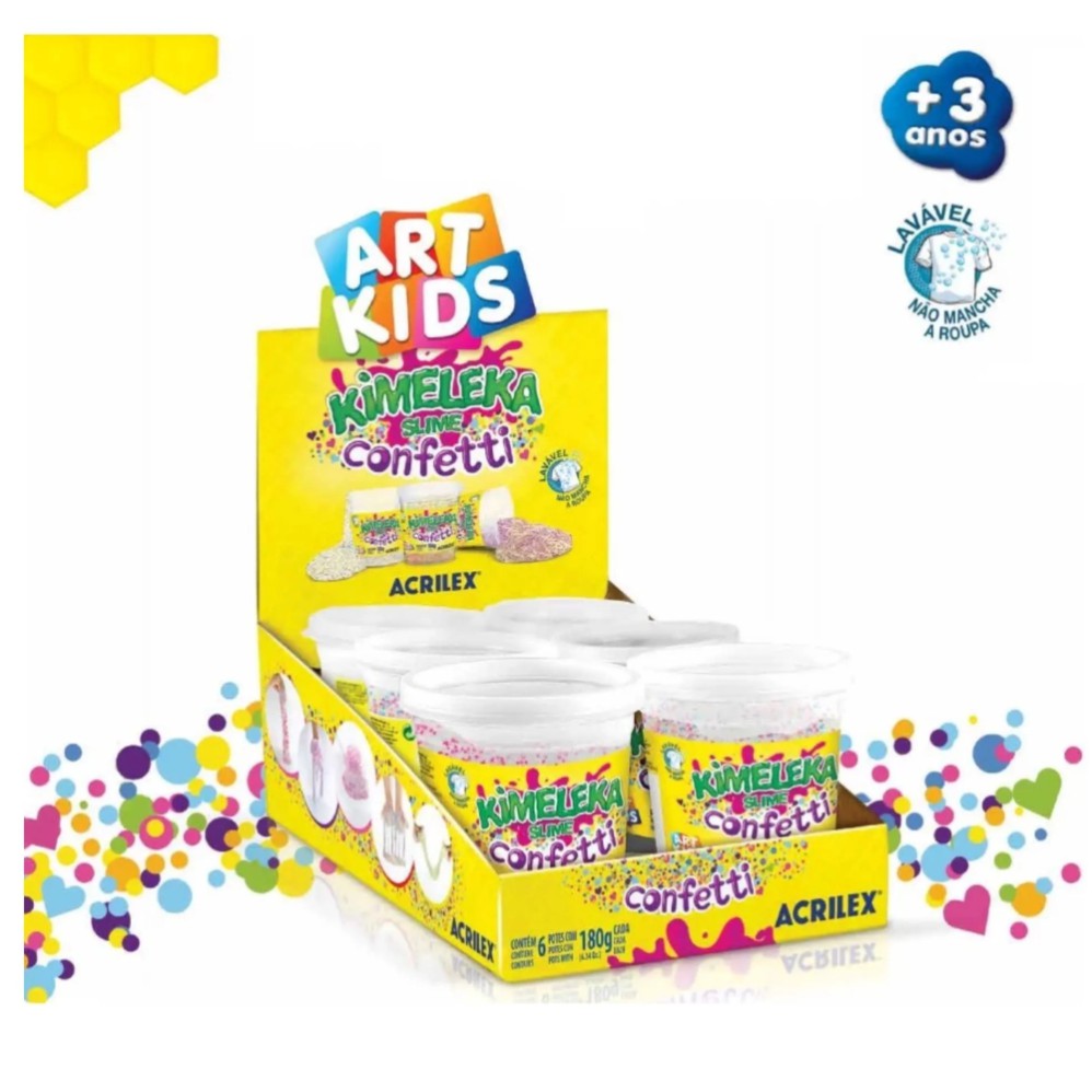 SLIME KIMELEKA 180gr.CONFETI (L29971)