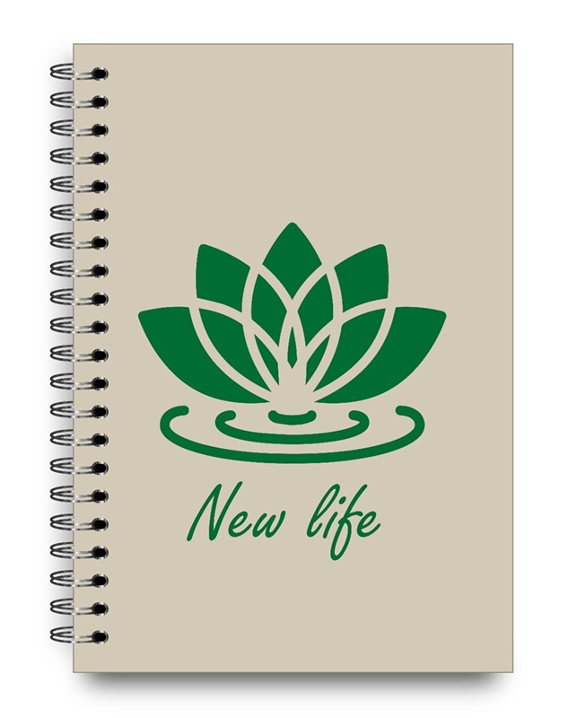 CUADERNO A5 16X21 PAPERLAND ECO TRADICIONAL NATURALEZA RAYADO (L105710)