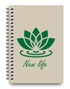 CUADERNO A5 16X21 PAPERLAND ECO TRADICIONAL NATURALEZA RAYADO (L105710)