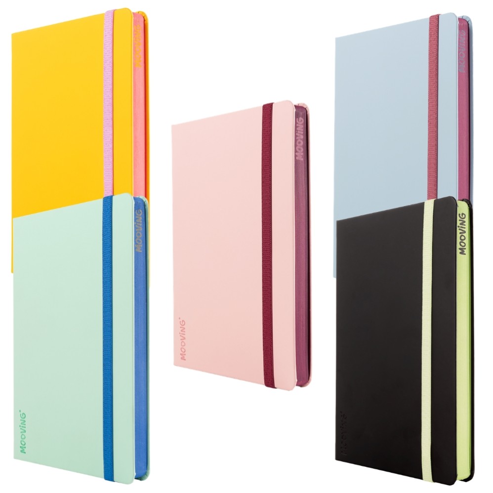 CUADERNO A5 MOOVING NOTE TAPA DURA X80hjs. (L23422)