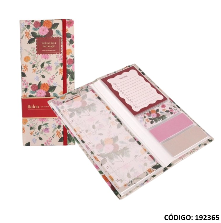 ANOTADOR IBI CRAFT + NOTAS ADHESIVAS HELEN (L192365)