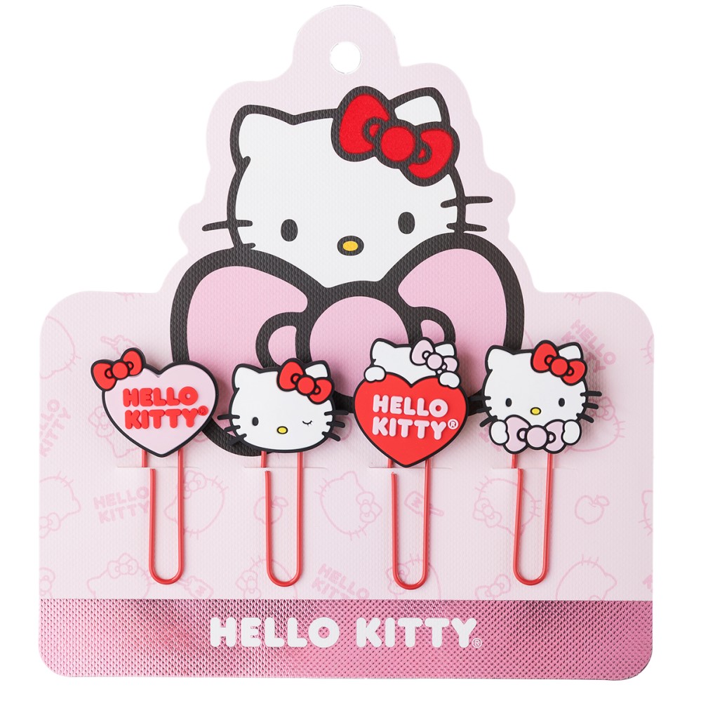 CLIP DE PAPEL X4 UNIDADES HELLO KITTY (L353400)