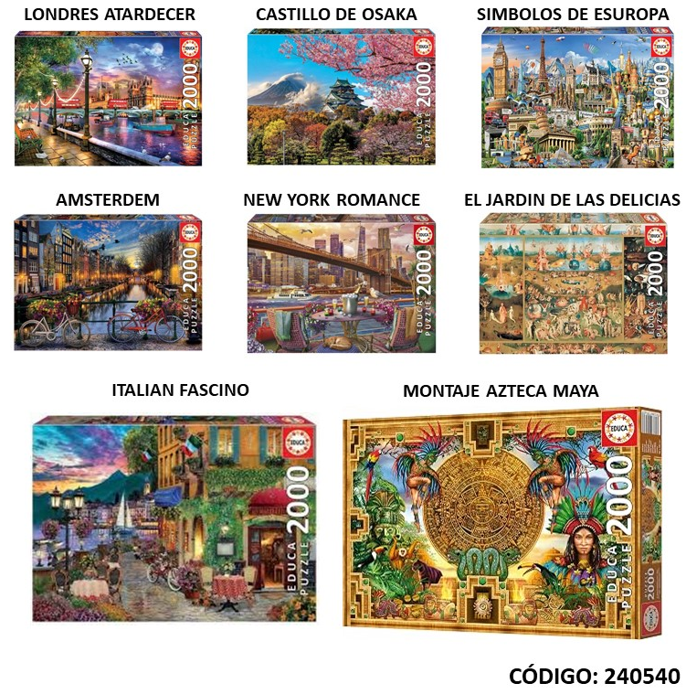 PUZZLE 2000 PIEZAS FIBRO EDUCA (J240540)