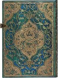 CUADERNO 18X13 PAPERBLANKS TAPA DURA CRONICAS TURQUESAS RAYADO (P782262)