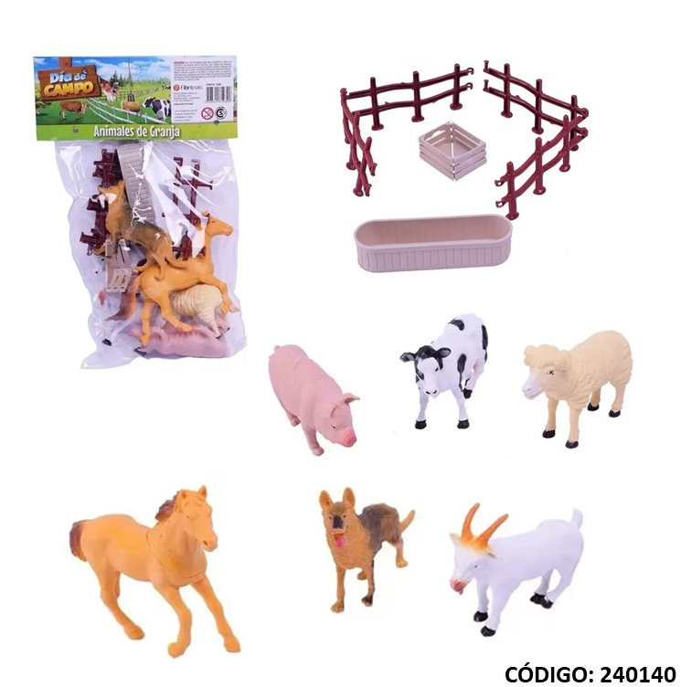 ANIMALES DE LA GRANJA FIBRO + ACCESORIOS (J240140)
