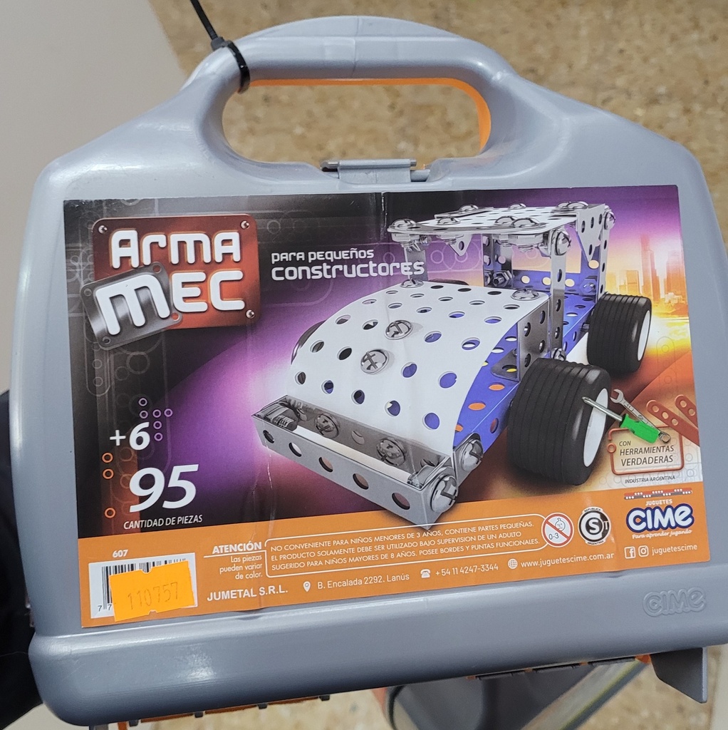 ARMAMEC SET DE VALIJA PARA PEQUEÑOS CONSTRUCTORES 95 PIEZAS (J110757)