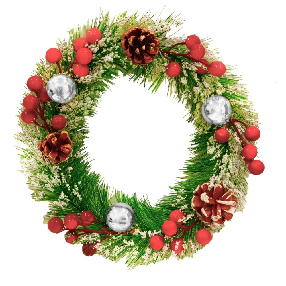 CORONA NAVIDAD 20cm. (R32416)