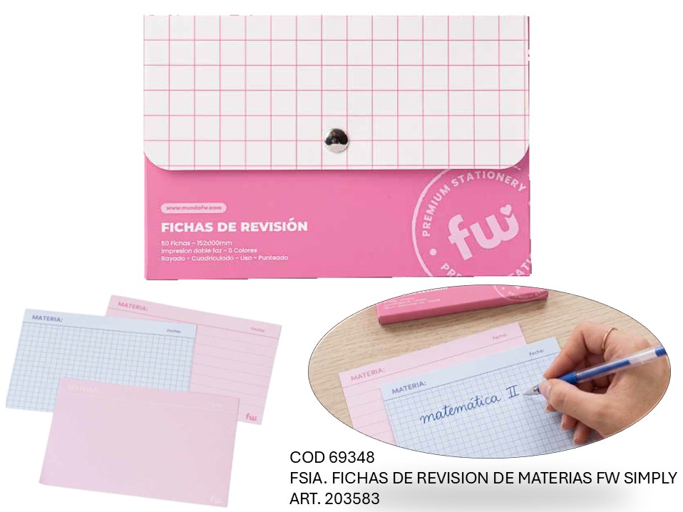 FICHAS DE REVISION DE MATERIAS FW SIMPLY (L69348)