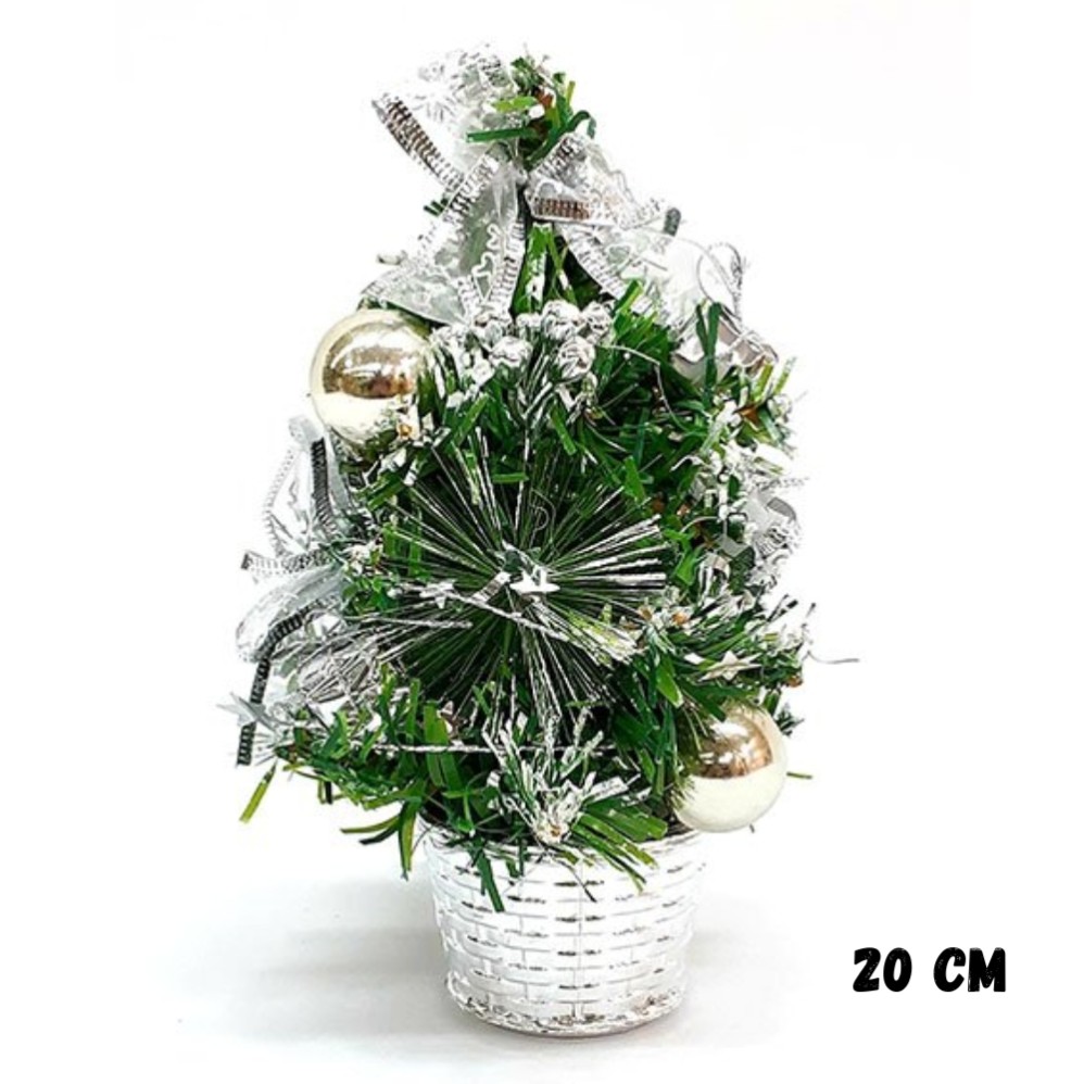 PINO NAVIDAD 20cm. PLATA (R36112)