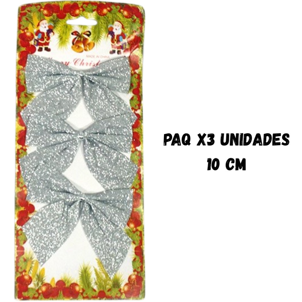 MOÑO NAVIDAD 10cm. X3 UNIDADES (R36117)