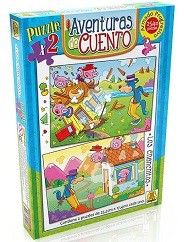 PUZZLE  X2 AVENTURAS DE CUENTO (J14172)