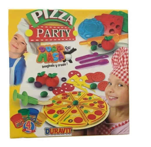 JUEGO MASAS PIZZA PARTY CON ACCESORIOS DURAVIT (J15007)