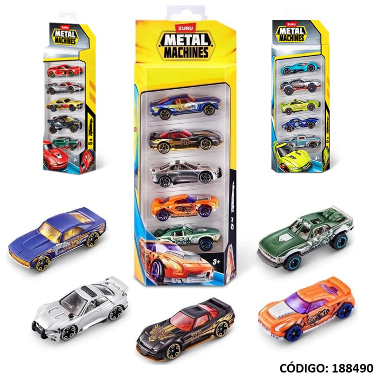 AUTITO METAL MACHINES PACK X5 UNIDADES (J188490)