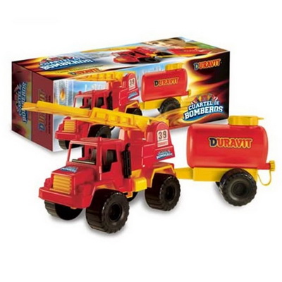 CAMION BOMBERO CHICO CON TANQUE DE AGUA DURAVIT (J9851)