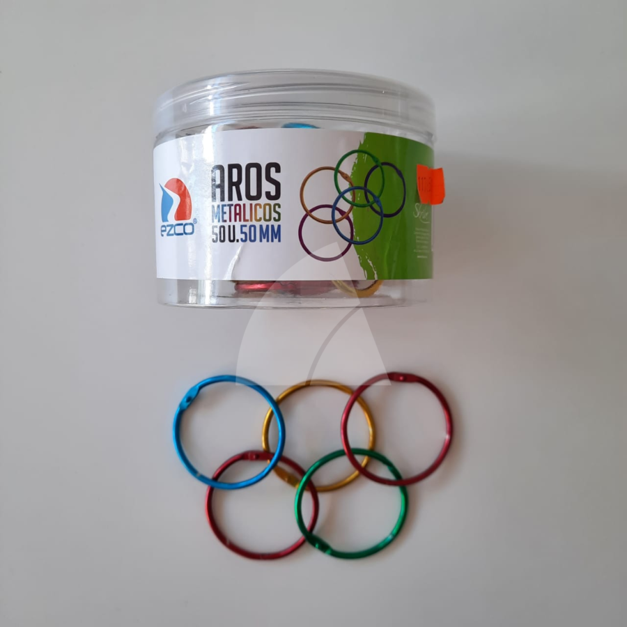 AROS METAL N.50 COLOR x 50 unidades (L117651)