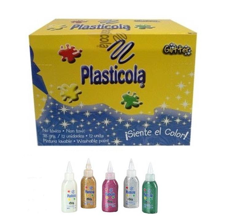 ADHESIVO PLASTICOLA GLITTER 38g (L179280)